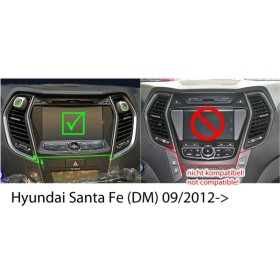 Kit double din Hyundai Santa Fe (DM)
