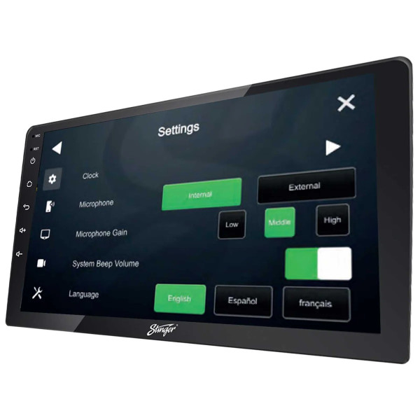 Stinger IF209E Autoradio Android écran 9 pouces QLED Apple CarPlay & Android Auto