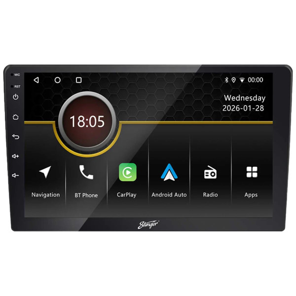 Stinger IF209E Autoradio Android écran 9 pouces QLED Apple CarPlay & Android Auto
