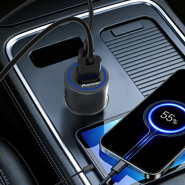 Pioneer SDA-CG110CA Chargeur USB-C USB-A 12/24V